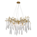 Люстра подвесная с прозрачными подвесками в форме капель Droplet Chandelier варинант исполнения - 3 | Loft Concept в Саратове