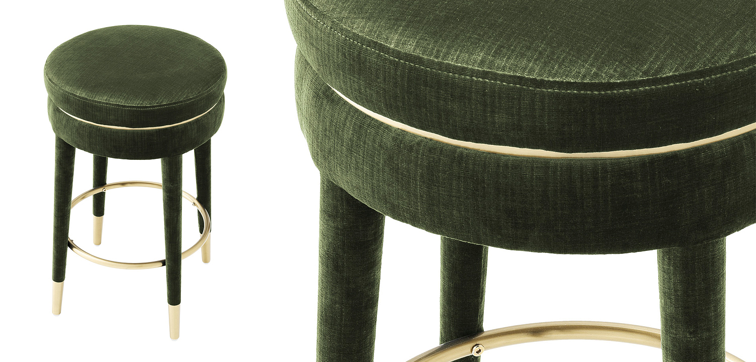 Полубарный стул Eichholtz Counter Stool Parisian green Полубарный стул Eichholtz Counter Stool Parisian green - Loft-Concept в Саратове