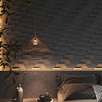 Гипсовая 3D Панель FIN варинант исполнения - 1 | Loft Concept в Саратове