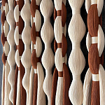 Дизайнерский Декор на стену с кисточками из хлопковых нитей wall panel Thread brushes варинант исполнения - 2 | Loft Concept в Саратове