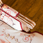 Трехместный диван из массива бука бежевый с растительным орнаментом Raffael Renaissance Beige Sofa варинант исполнения - 4 | Loft Concept в Саратове