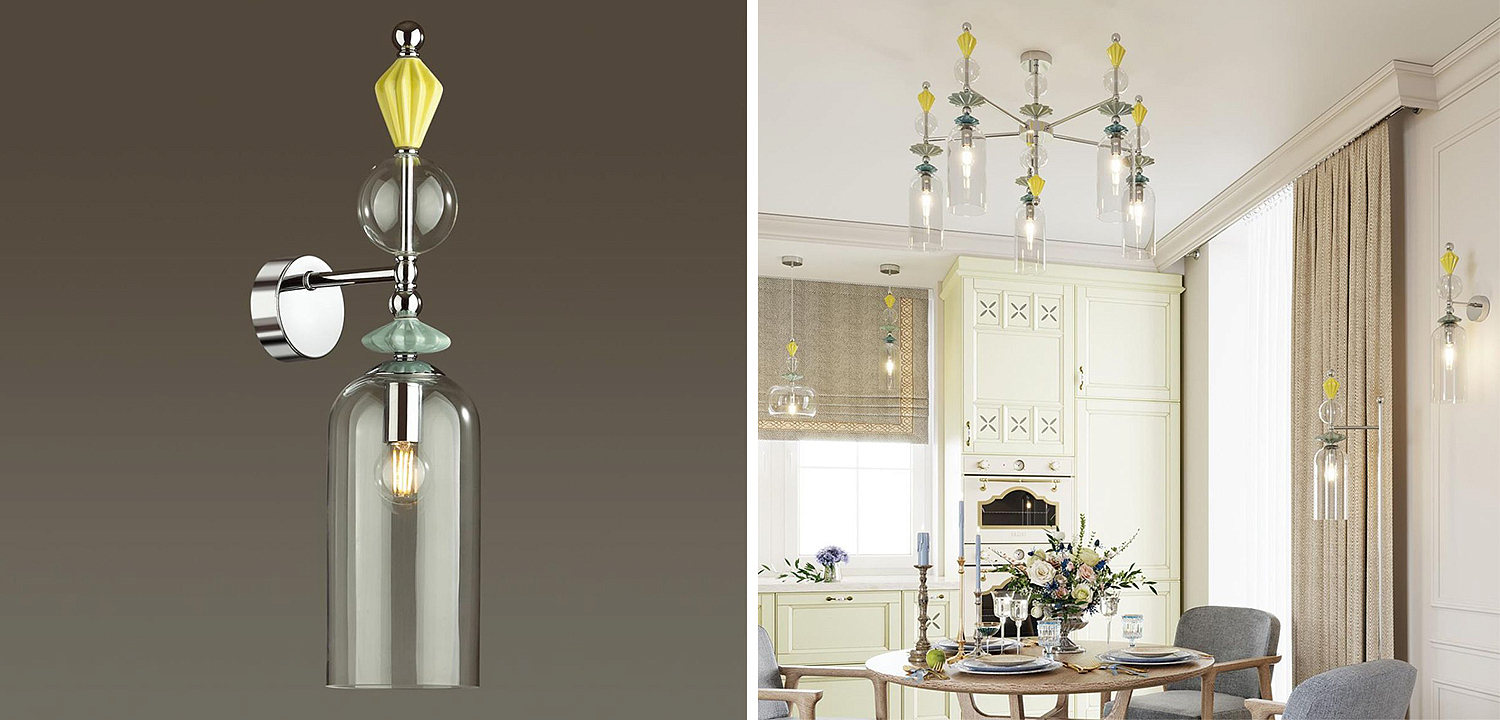 Бра Iris Glas wall lamp B chrome Бра Iris Glas wall lamp B chrome - Loft-Concept в Саратове