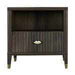 Прикроватная тумбочка с полкой Elsa Dreams Walnut  варинант исполнения - 6 | Loft Concept в Саратове