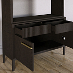 Стеллаж Primo с ящиками Темный орех варинант исполнения - 6 | Loft Concept в Саратове