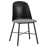 Стул из прочного пластика на металлическом основании Anora Black варинант исполнения - 1 | Loft Concept в Саратове