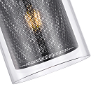 Подвесной светильник с сетчатым металлическим плафоном цилиндрической формы черный Metal Mesh варинант исполнения - 4 | Loft Concept в Саратове