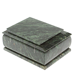 Шкатулка с зеркалом из натурального камня змеевик Stone Casket варинант исполнения - 5 | Loft Concept в Саратове