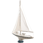 Деревянная статуэтка в виде парусника Sailboat Statuette варинант исполнения - 2 | Loft Concept в Саратове