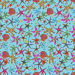 Stiletto Sideboard Blue nautical print варинант исполнения - 1 | Loft Concept в Саратове