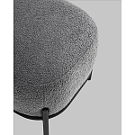 Пуф Стоун букле Fluffy темно-серый варинант исполнения - 3 | Loft Concept в Саратове