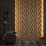 Гипсовая 3D панель с принтографией PM-46 варинант исполнения - 2 | Loft Concept в Саратове