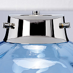 Настольная лампа с шарообразным прозрачным основанием из цветного переработанного стекла и белым цилиндрическим абажуром Elstead Lighting варинант исполнения - 8 | Loft Concept в Саратове