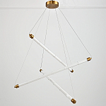 Светодиодная люстра Trumpet Tube Brass  варинант исполнения - 4 | Loft Concept в Саратове