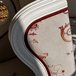 Кресло из массива бука бежевое с растительным орнаментом Raffael Beige Floral Armchair варинант исполнения - 4 | Loft Concept в Саратове