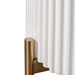 Тумбочка белая круглая с мраморной столешницей Thoroughbass варинант исполнения - 3 | Loft Concept в Саратове