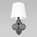 Бра с белым текстильным абажуром и фигурным основанием с зеркальной вставкой Vitorino варинант исполнения - 12 | Loft Concept в Саратове