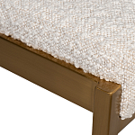 Стул барный букле бежевый с каркасом цвета матовое золото Tactility варинант исполнения - 3 | Loft Concept в Саратове