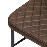 Стул с темно-коричневой обивкой из экокожи Benderson варинант исполнения - 6 | Loft Concept в Саратове