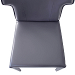 Стул серый из искуственной кожи на 4-х ножках Enigma Gray варинант исполнения - 3 | Loft Concept в Саратове