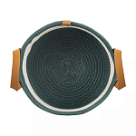 Корзина для хранения с ручками Interlacement Green  варинант исполнения - 1 | Loft Concept в Саратове