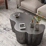 Дизайнерский журнальный стол зеркальный волнистой формы Gytep варинант исполнения - 3 | Loft Concept в Саратове