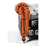 Диван Честерфильд граффити graffiti Orange Sofa натуральная кожа варинант исполнения - 6 | Loft Concept в Саратове
