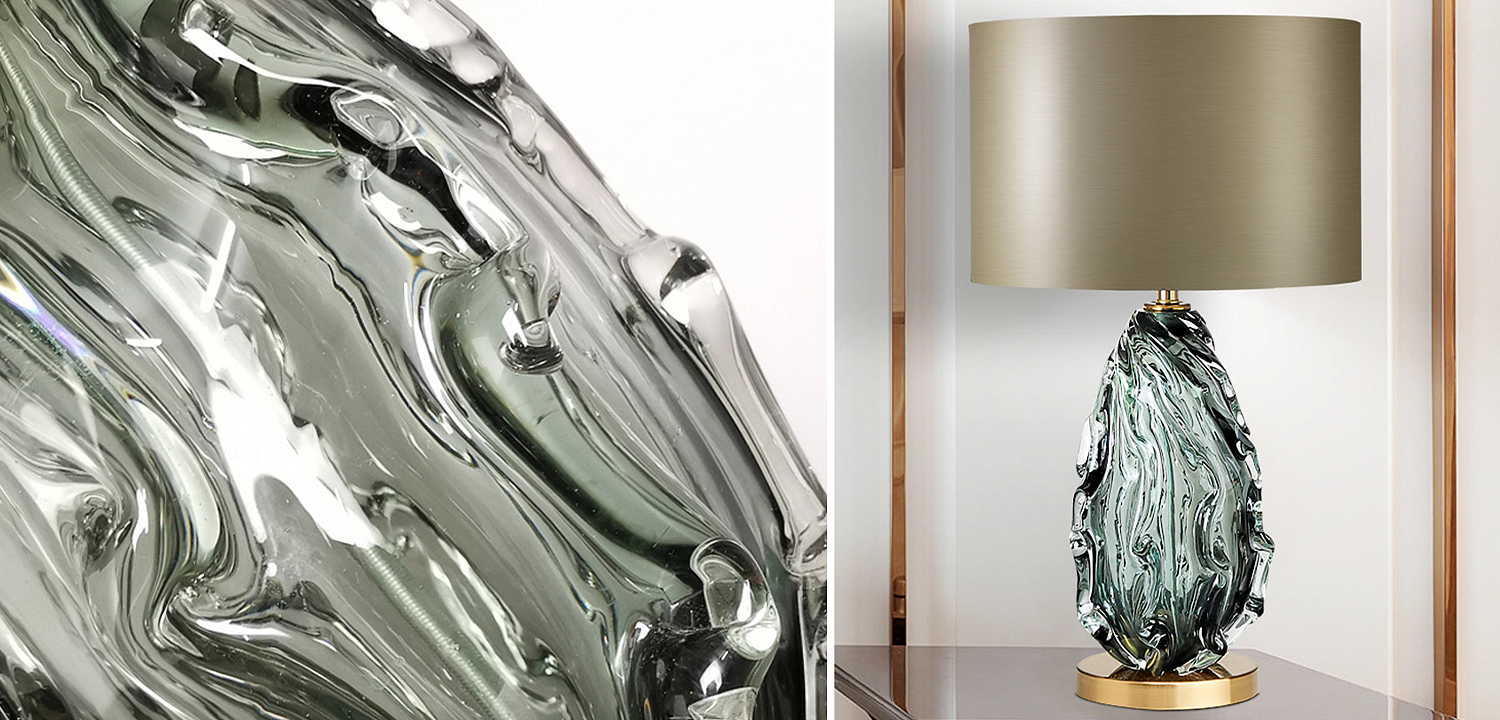 Настольная лампа Boivin Glass Table Lamp Настольная лампа Boivin Glass Table Lamp - Loft-Concept в Саратове
