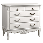 Комод белый из массива бука в стиле прованс White Provence варинант исполнения - 3 | Loft Concept в Саратове