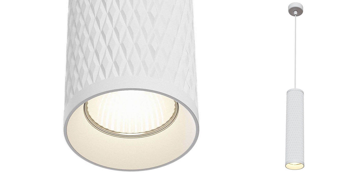 Подвесной светильник Trumpet tube white rhombus Подвесной светильник Trumpet tube white rhombus - Loft-Concept в Саратове