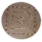 Столик журнальный круглый с полосатым узором Zebroids варинант исполнения - 7 | Loft Concept в Саратове