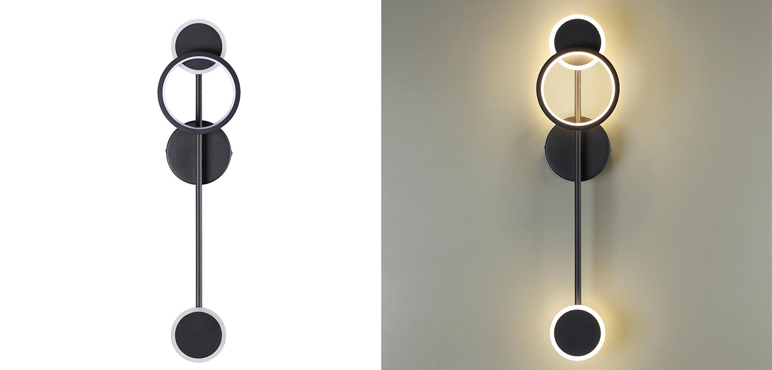 Бра Bendik Black Ring Wall lamp A Бра Bendik Black Ring Wall lamp A - Loft-Concept в Саратове