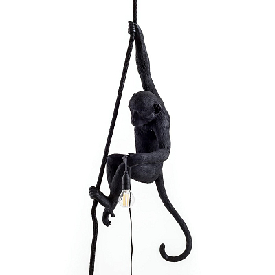Подвесной светильник SELETTI MONKEY LAMP CEILING VERSION Black Подвесной светильник SELETTI MONKEY LAMP CEILING VERSION Black