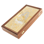 Нарды настольные из натурального камня лазурит и долерит Backgammon from Stone варинант исполнения - 6 | Loft Concept в Саратове