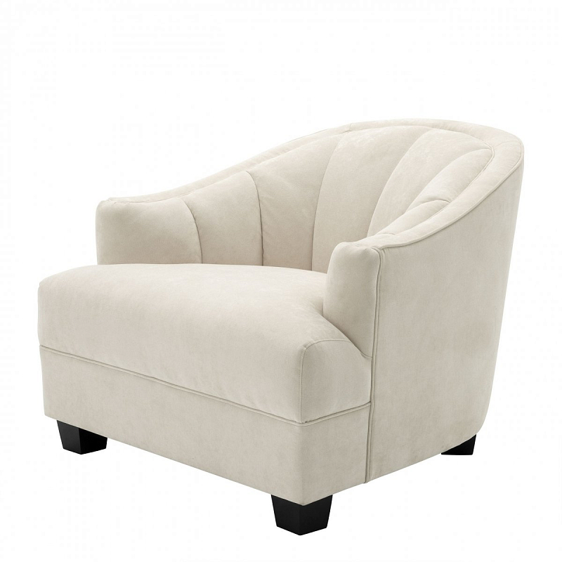 Кресло Eichholtz Chair Polaris Ecru Бежевый Черный в Саратове | Loft Concept 