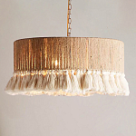 Люстра круглая плетеная с кисточками Solar Glow варинант исполнения - 9 | Loft Concept в Саратове