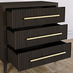 Комод Primo с 3 выдвижными ящиками Темный орех варинант исполнения - 6 | Loft Concept в Саратове