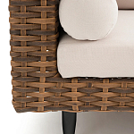 Трехместный садовый диван из плетеного пластика Matteo варинант исполнения - 4 | Loft Concept в Саратове