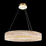 Люстра подвесная круглая из прозрачного хрусталя с золотым корпусом Selfsufficient варинант исполнения - 9 | Loft Concept в Саратове