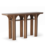 Консоль деревянная с арочным основанием Arch Passage варинант исполнения - 1 | Loft Concept в Саратове