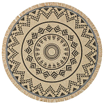 Ковер круглый из комбинированного состава Fantasy варинант исполнения - 1 | Loft Concept в Саратове