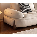 Диван двухместный кожаный с каркасом из массива дерева Furniture Medieval  варинант исполнения - 1 | Loft Concept в Саратове