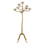 Торшер золотой в виде растения Golden Flower Glade варинант исполнения - 2 | Loft Concept в Саратове