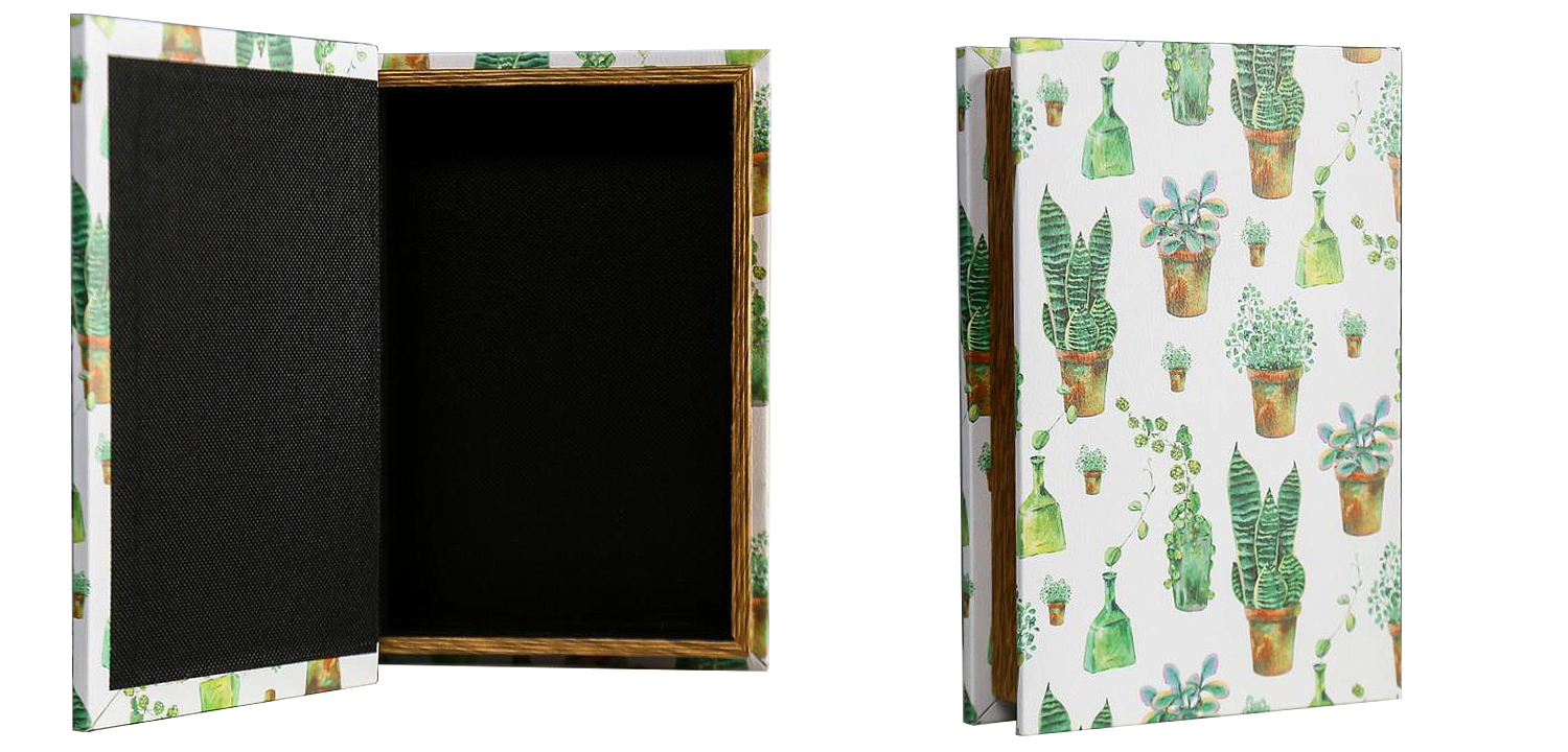 Шкатулка-книга Succulents Mirror Book Box Шкатулка-книга Succulents Mirror Book Box - Loft-Concept в Саратове
