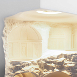 Встраиваемый в стену гипсовый светильник под покраску в античном стиле Antiquity Athena варинант исполнения - 11 | Loft Concept в Саратове