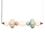 Подвесной светильник линейный с керамическими элементами 24W LED Fragrant Light варинант исполнения - 2 | Loft Concept в Саратове