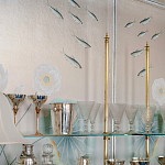 Обои ручная роспись Jakuchu Original colourway on Tarnished Silver gilded paper варинант исполнения - 1 | Loft Concept в Саратове