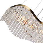 Люстра подвесная волнистой формы с хрустальными подвесками Ludivine Lighting варинант исполнения - 3 | Loft Concept в Саратове