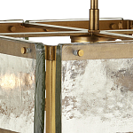 Потолочный светильник квадратный из толстого литого стекла Cast Glass варинант исполнения - 2 | Loft Concept в Саратове