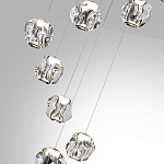 Люстра каскадня с 12-ю прозрачными шарообразными плафонами Bubbles Bocci варинант исполнения - 3 | Loft Concept в Саратове