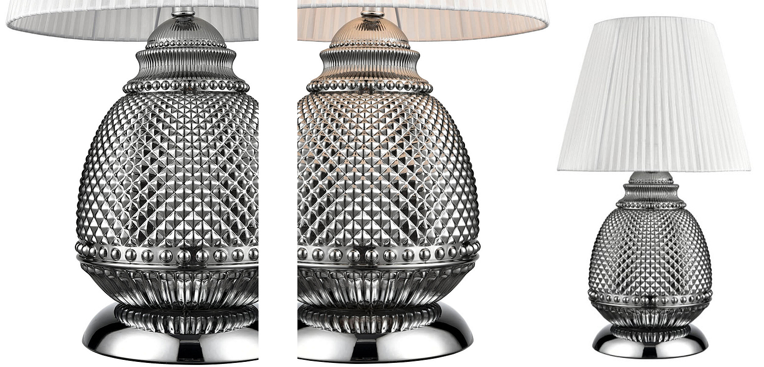 Настольная лампа Gloria Chrome Table Lamp Настольная лампа Gloria Chrome Table Lamp - Loft-Concept в Саратове